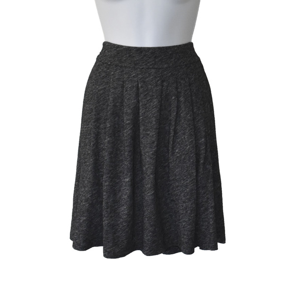 B2 Auth EILEEN FISHER Charcoal Wool/Cotton Blouse S Pleated Skirt XXS 2 Pc Set - Picture 4 of 8